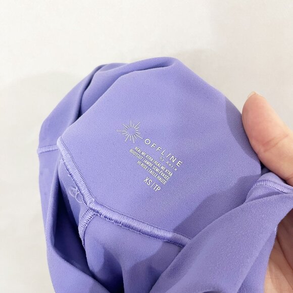 Offline Aerie Purple High Rise Bootcut Yoga Pants Real Me Xtra - Size XS - Picture 3 of 6